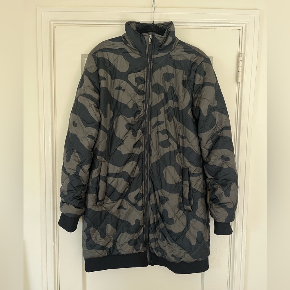 ASOS B. Young Longline Camo Quilted Jacket
